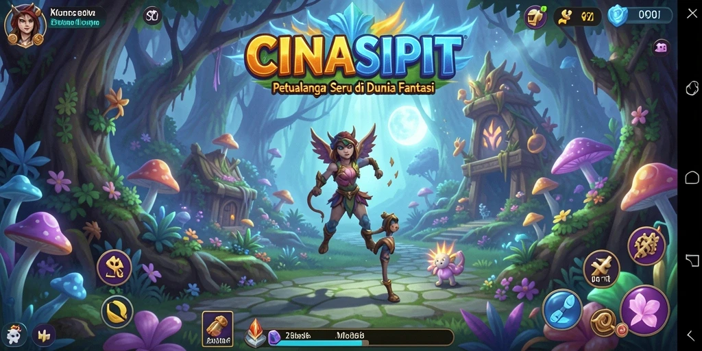 Tampilan gameplay CINASIPIT yang mendebarkan di dunia petualangan.