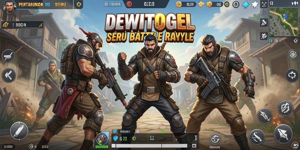Screenshot gameplay DEWITOGEL dengan aksi pertempuran yang seru.