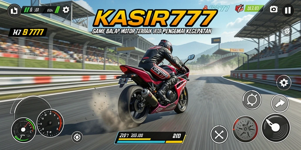 Tampilan gameplay KASIR777 yang mendebarkan saat balap motor.