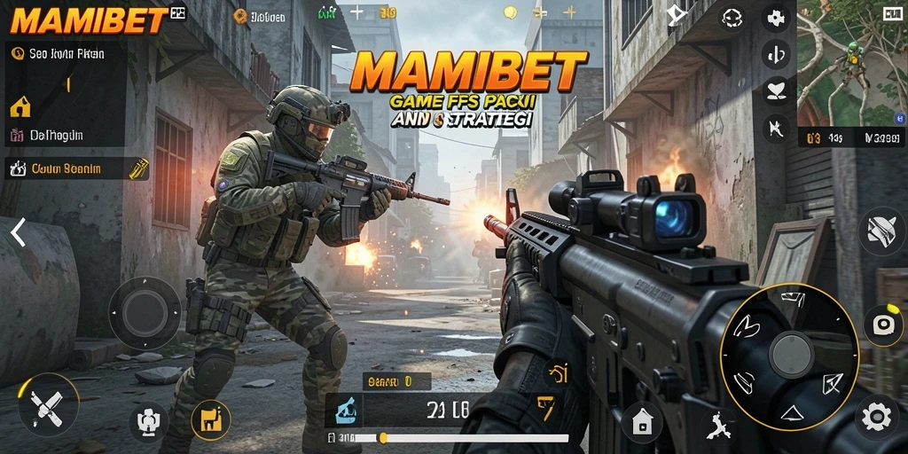 Tampilan gameplay memukau dari MAMIBET dalam aksi FPS.