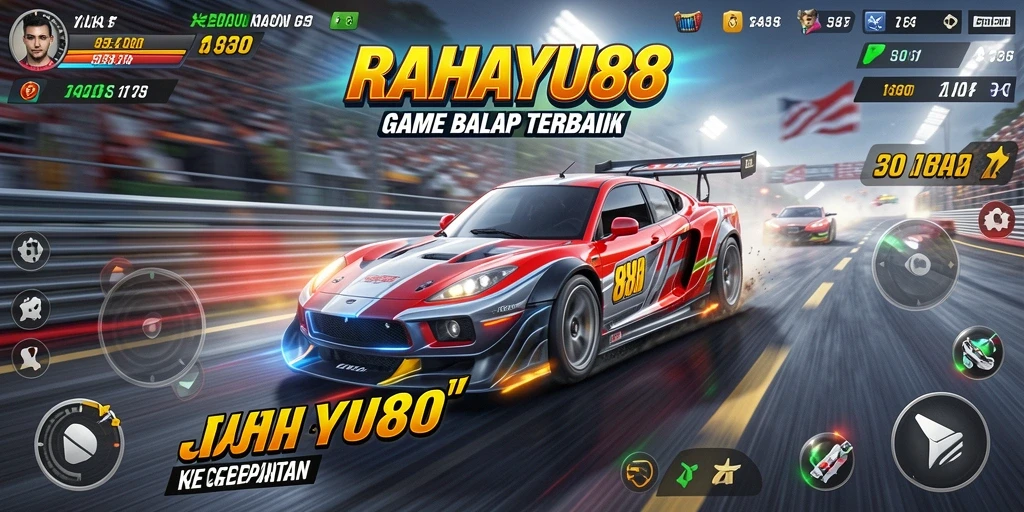 Tampilan gameplay balap seru di RAHAYU88.
